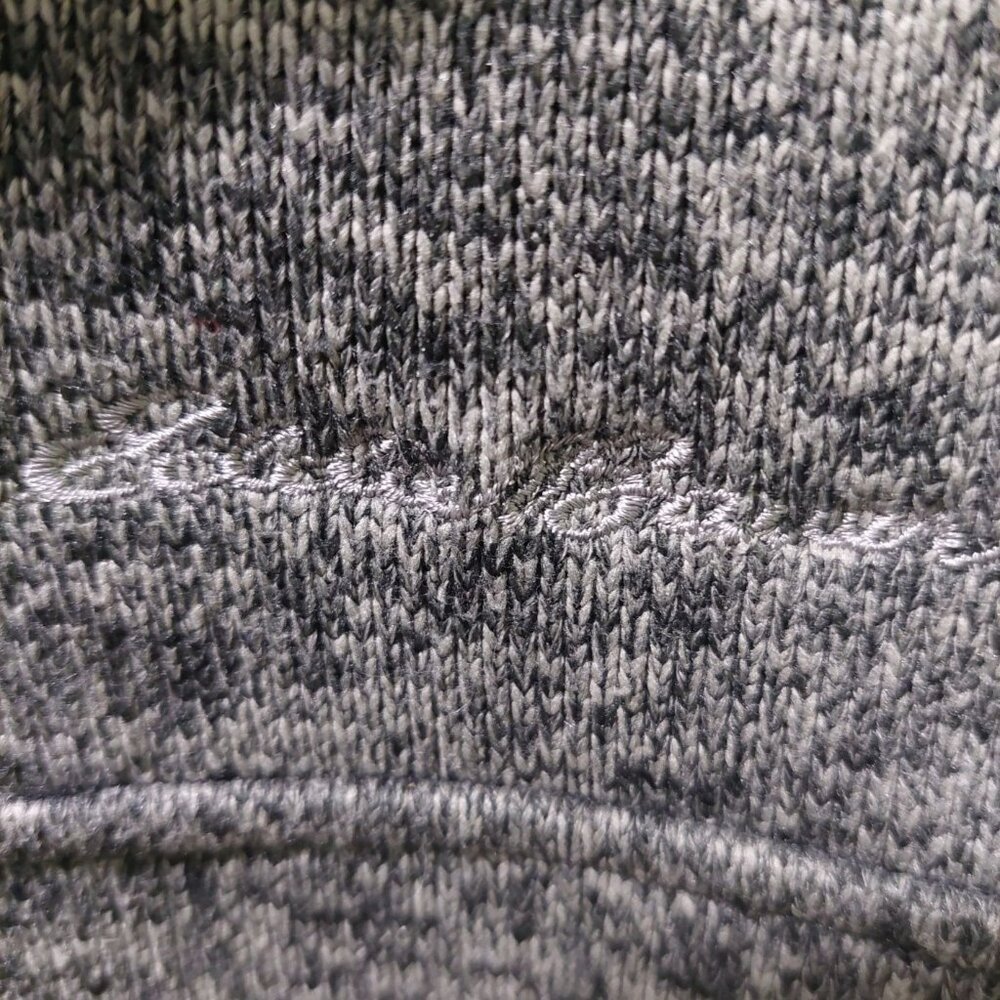 Eddie Bauer Mens Size TL Pullover Gray Radiator Sweater Fleece Snap Buttons - Picture 7 of 11